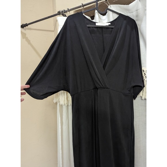 ASTR the Label Wrap Black Front Kimono Midi Dress, size Medium - Picture 6 of 7